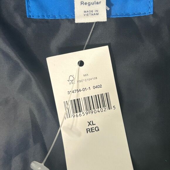 Gap Kids Size XL Puffer Vest Coat Blue Yellow Water Resistant Zippered W/pockets - Picture 10 of 10